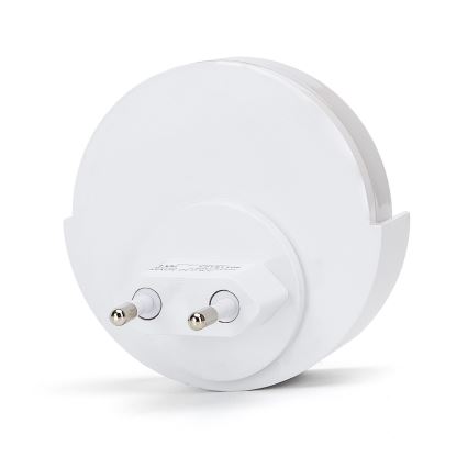 Aigostar - LED Naktinė lemputė su prieblandos jutikliu LED/1W/230V 6500K apvalus