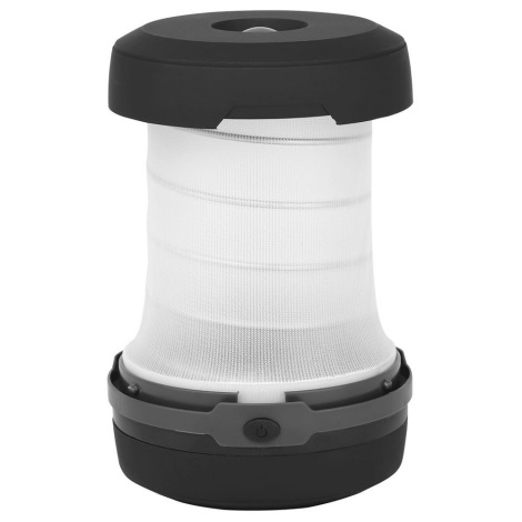 Aigostar - LED Nešiojama sulankstoma lempa LED/1,4W/3xAA juoda/pilka