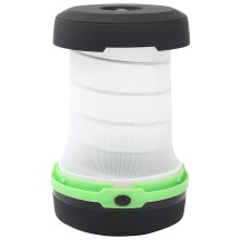 Aigostar - LED Nešiojama sulankstoma lempa LED/1,4W/3xAA juoda/žalia
