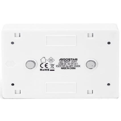 Aigostar - LED Nešiojamas naktinis šviestuvas LED/4xAAA 6500K