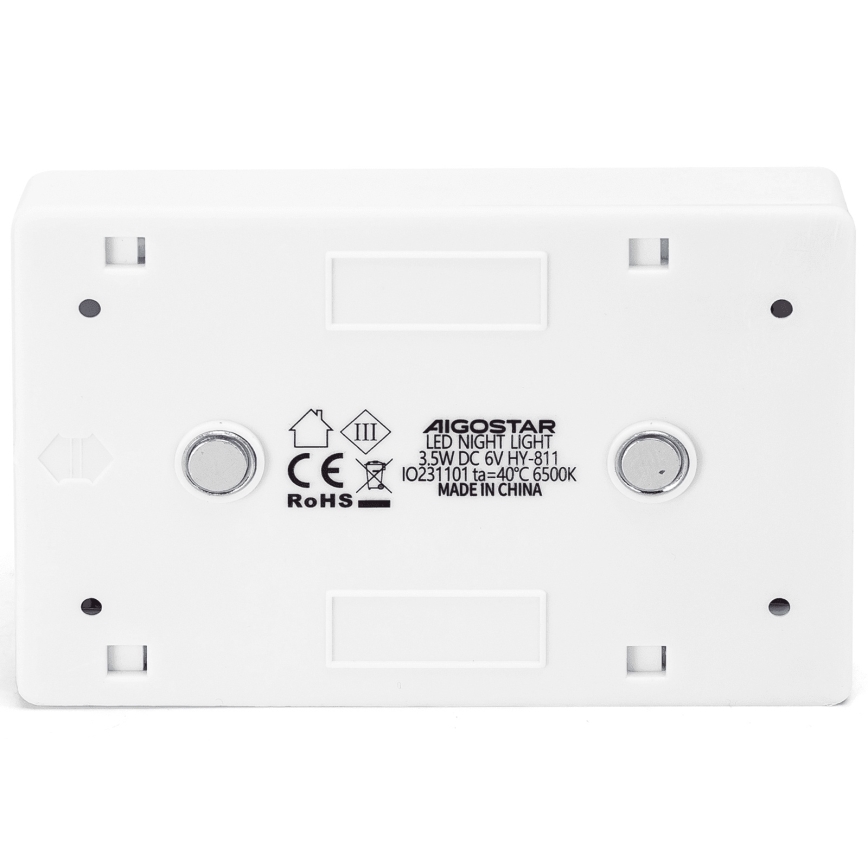 Aigostar - LED Nešiojamas naktinis šviestuvas LED/4xAAA 6500K