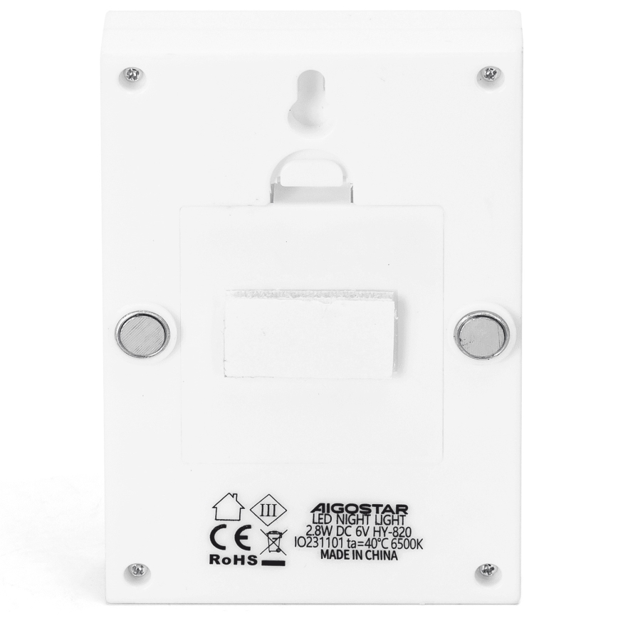 Aigostar - LED nešiojamas naktinis šviestuvas LED/4xAAA 6500K