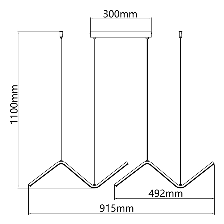 Aigostar - LED Pakabinamas sietynas LED/23W/230V 2700K