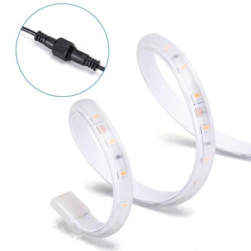 Aigostar - LED pritemdoma saulės energijos juostelė LED/1,6W/3,2V 3 m 2700K IP65 + nuotolinio valdymo pultas