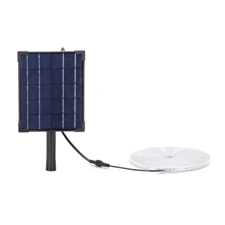 Aigostar - LED pritemdoma saulės energijos juostelė LED/1,6W/3,2V 5 m 2700K IP65 + nuotolinio valdymo pultas
