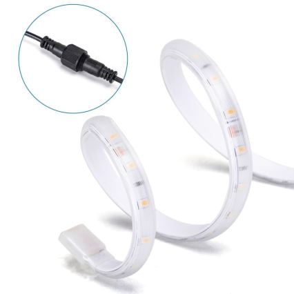 Aigostar - LED pritemdoma saulės energijos juostelė LED/1,6W/3,2V 5 m 2700K IP65 + nuotolinio valdymo pultas