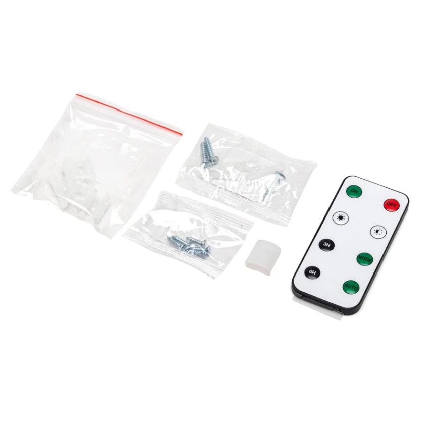 Aigostar - LED pritemdoma saulės energijos juostelė LED/1,6W/3,2V 5 m 2700K IP65 + nuotolinio valdymo pultas