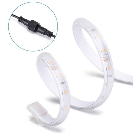Aigostar - LED pritemdoma saulės energjos juostelė LED/10W/3,2V 10 m 2700K IP65 + nuotolinio valdymo pultas