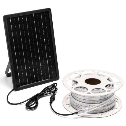 Aigostar - LED pritemdoma saulės energijos juostelė LED/10W/3,2V 10 m 6500K IP65 + nuotolinio valdymo pultas