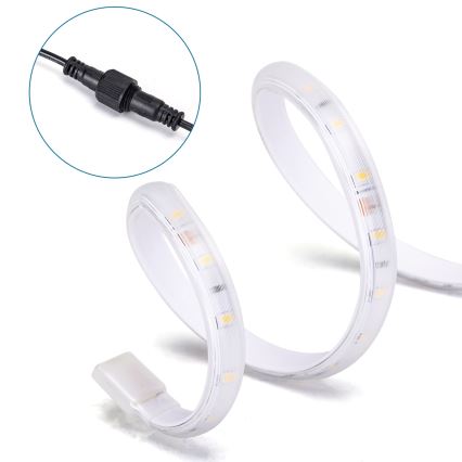 Aigostar - LED pritemdoma saulės energijos juostelė LED/10W/3,2V 10 m 6500K IP65 + nuotolinio valdymo pultas