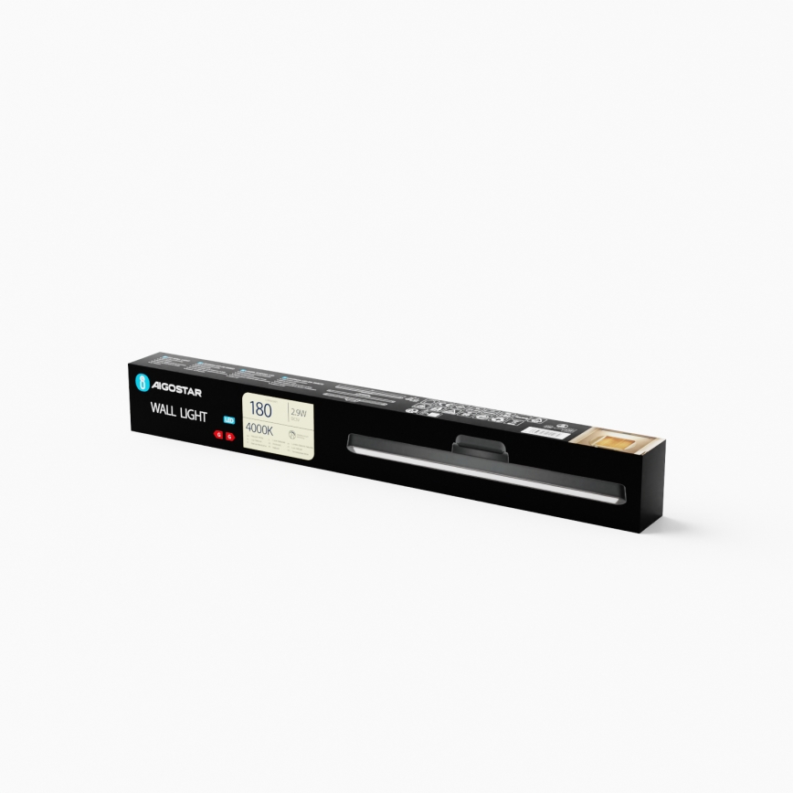 Aigostar - LED Pritemdomas įkraunamas veidrodžio šviestuvas LED/2,9W/5V 2000 mAh