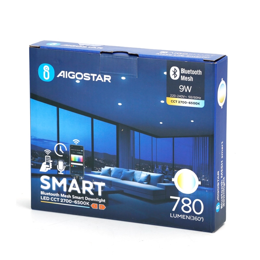 Aigostar - LED pritemdomas įleidžiamas lubinis šviestuvas MESH LED/9W/230V 2700-6500K diametras 14,5 cm