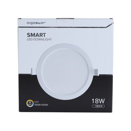 Aigostar - LED Pritemdomas įleidžiamas šviestuvas 18W/230V d. 22 cm Wi-Fi