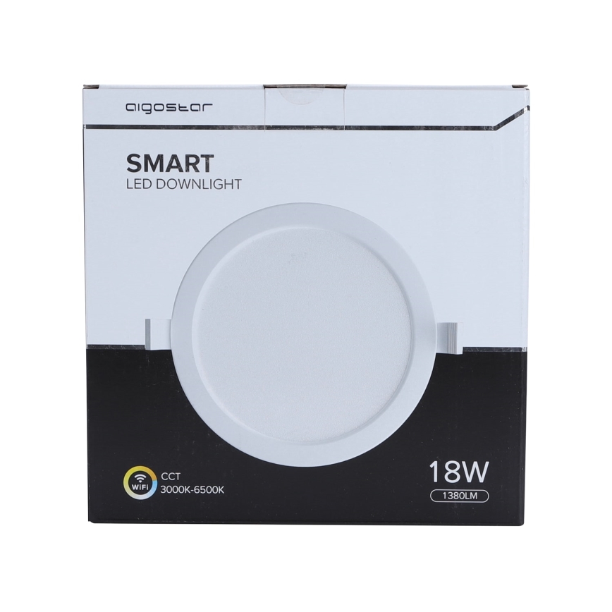 Aigostar - LED Pritemdomas įleidžiamas šviestuvas 18W/230V d. 22 cm Wi-Fi