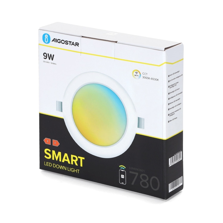 Aigostar - LED Pritemdomas įleidžiamas šviestuvas  LED/9W/230V d. 14,5 cm Wi-Fi
