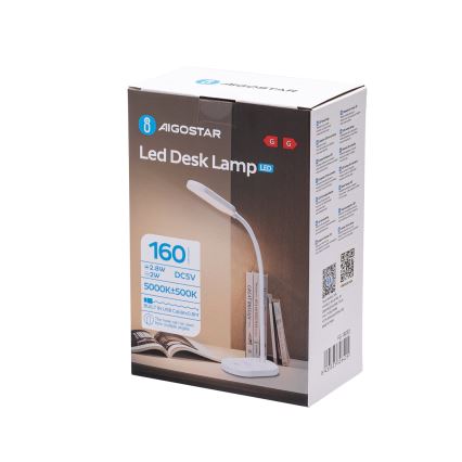 Aigostar - LED pritemdomas, liečiamas stalinis šviestuvas LED/3W/5V