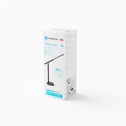 Aigostar - LED pritemdomas, liečiamas stalinis šviestuvas LED/8W/230V 3000-6000K juoda