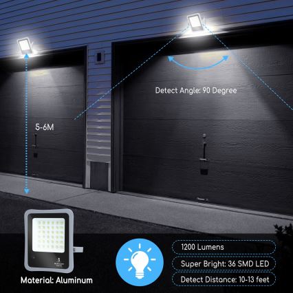 Aigostar - LED Pritemdomas saulės prožektorius LED/100W/3,2V IP65 10000 mAh + VP