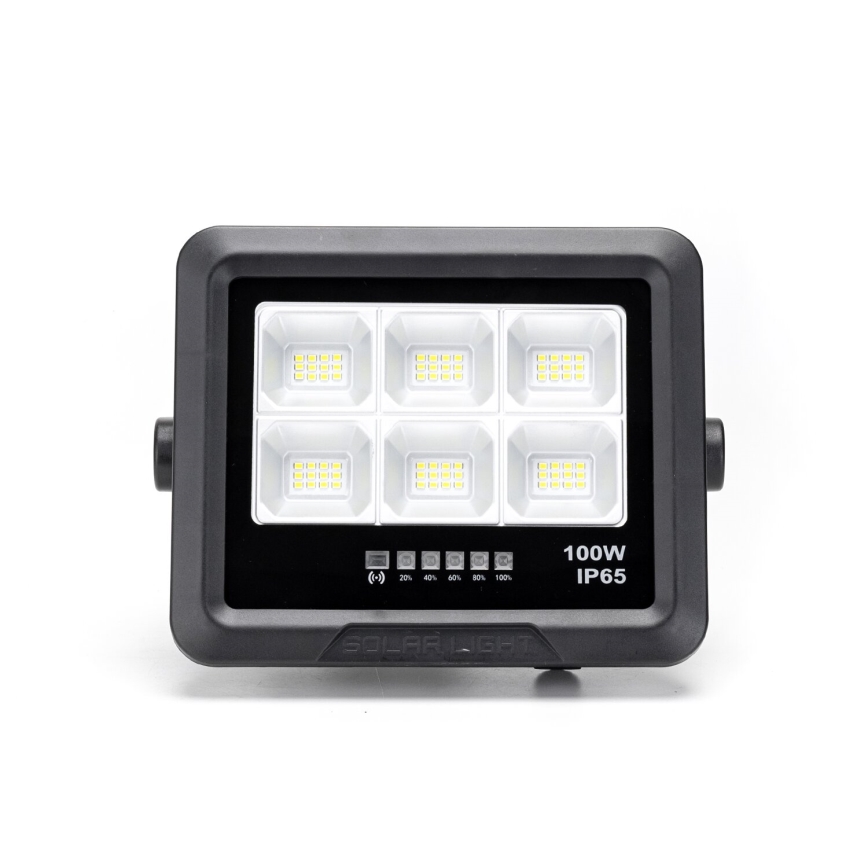 Aigostar - LED Pritemdomas saulės prožektorius LED/100W/3,4V IP65 + nuotolinio valdymo pultas