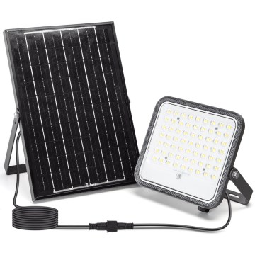 Aigostar - LED Pritemdomas saulės prožektorius LED/100W/3,4V IP66 + nuotolinio valdymo pultas