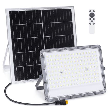 Aigostar - LED Pritemdomas saulės prožektorius LED/200W/3,4V IP65 + nuotolinio valdymo pultas