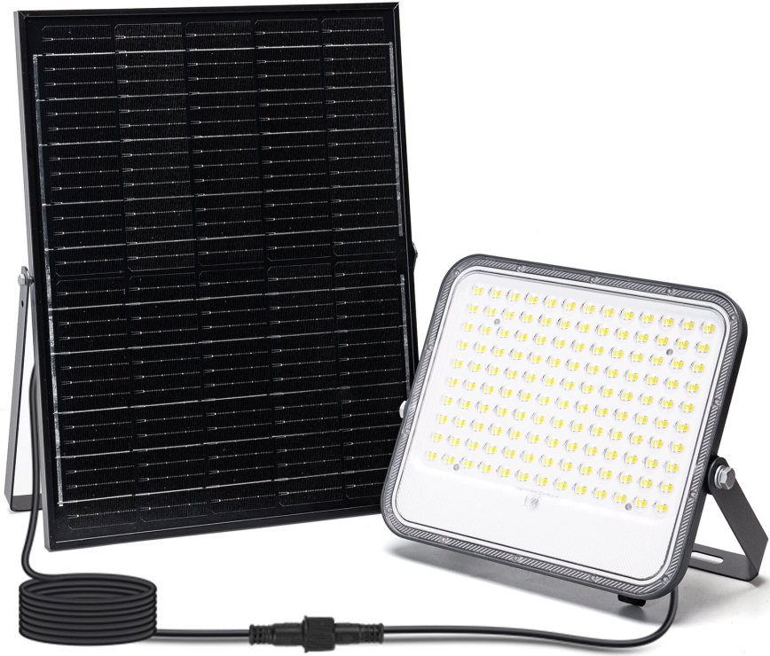 Aigostar - LED Pritemdomas saulės prožektorius LED/200W/3,4V IP66 + nuotolinio valdymo pultas