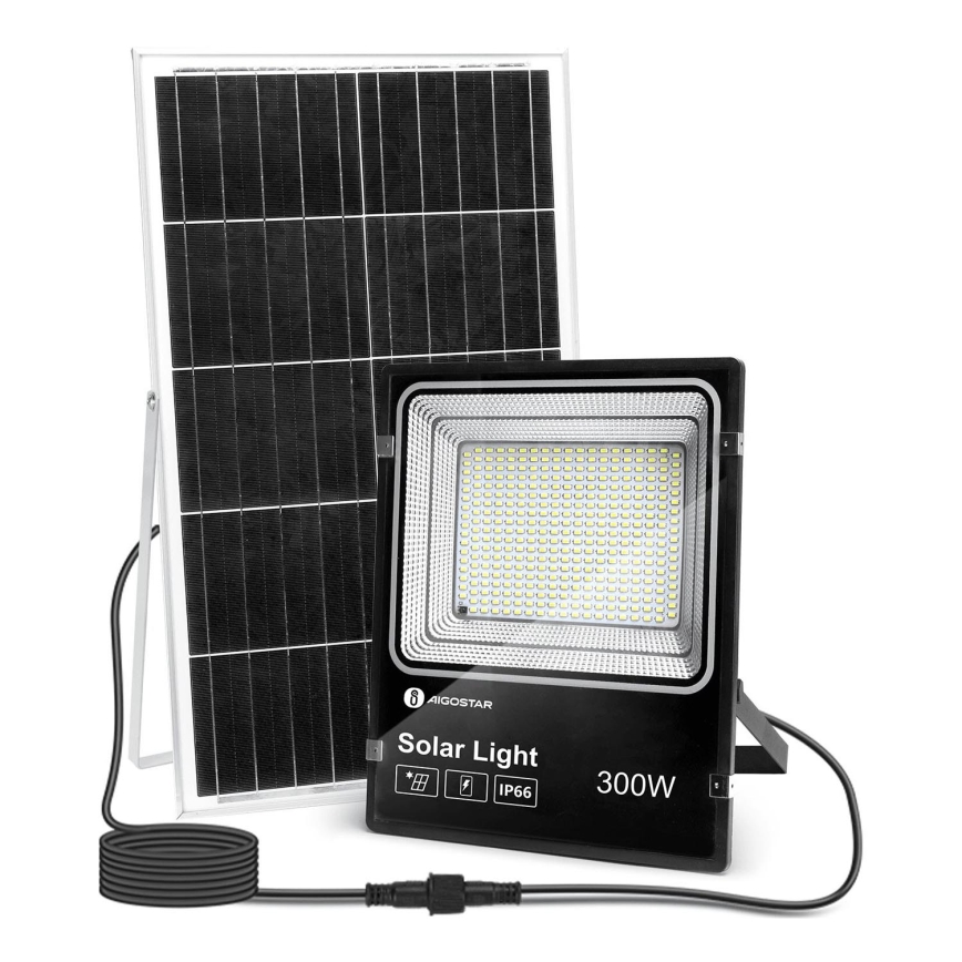 Aigostar - LED Pritemdomas saulės prožektorius LED/300W/3,2V IP66 25000 mAh + nuotolinio valdymo pultas