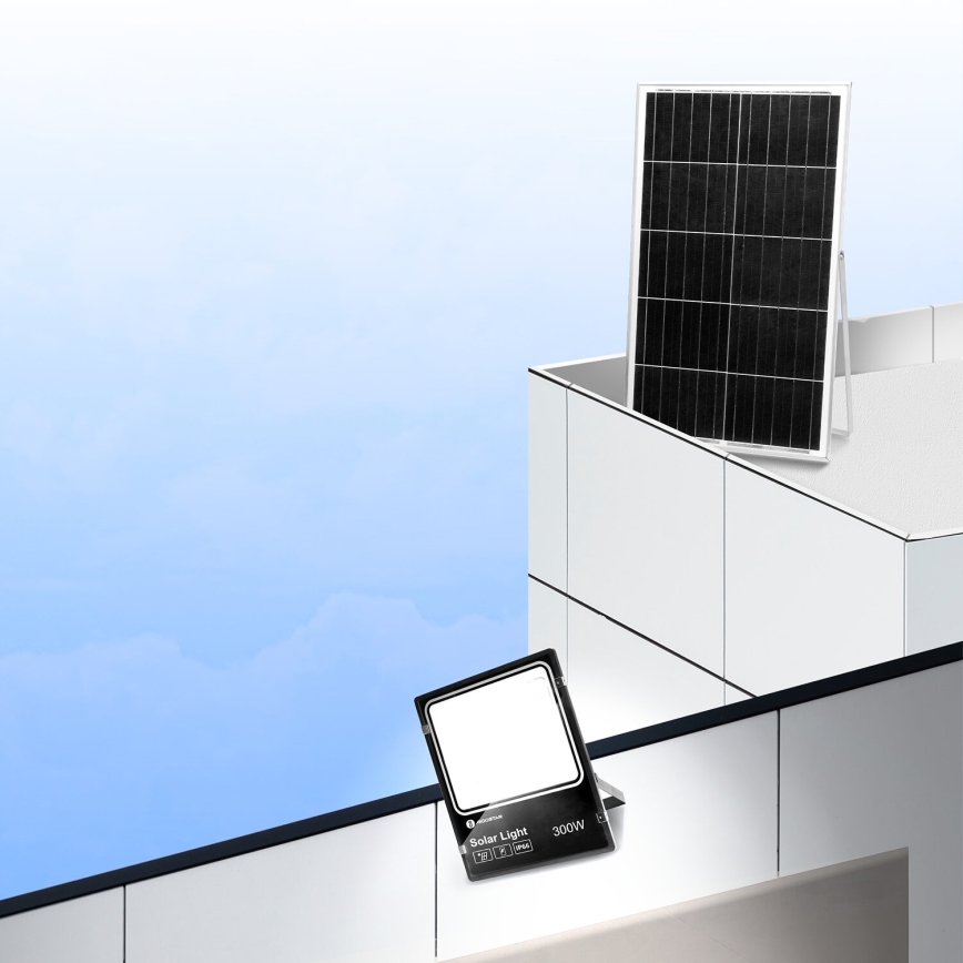 Aigostar - LED Pritemdomas saulės prožektorius LED/300W/3,2V IP66 25000 mAh + nuotolinio valdymo pultas