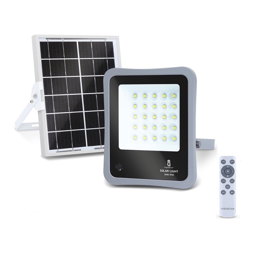 Aigostar - LED Pritemdomas saulės prožektorius LED/30W/3,2V 20000 mAh IP67 + VP