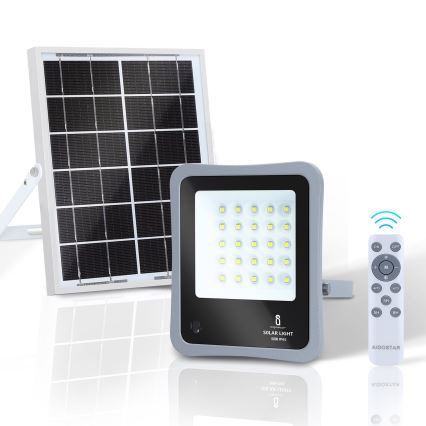 Aigostar - LED Pritemdomas saulės prožektorius LED/50W/3,2V IP65 6000 mAh + VP
