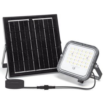 Aigostar - LED Pritemdomas saulės prožektorius LED/50W/3,4V IP66 + nuotolinio valdymo pultas