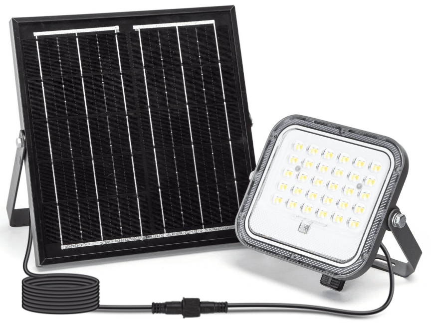Aigostar - LED Pritemdomas saulės prožektorius LED/50W/3,4V IP66 + nuotolinio valdymo pultas