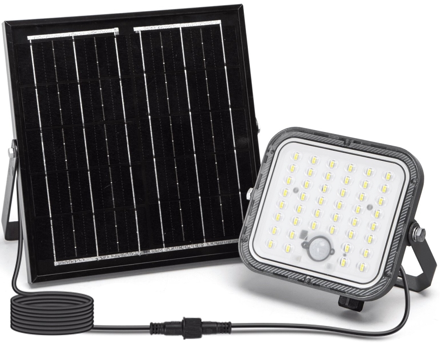 Aigostar - LED Pritemdomas saulės prožektorius su jutikliu LED/80W/3,4V IP66 + nuotolinio valdymo pultas