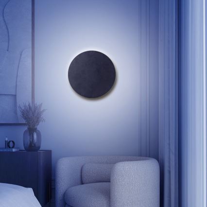 Aigostar - LED pritemdomas sieninis šviestuvas MESH Išmanus LED/12W/230V 2700-6500K juoda