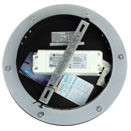 Aigostar - LED pritemdomas sieninis šviestuvas MESH Išmanus LED/12W/230V 2700-6500K juoda