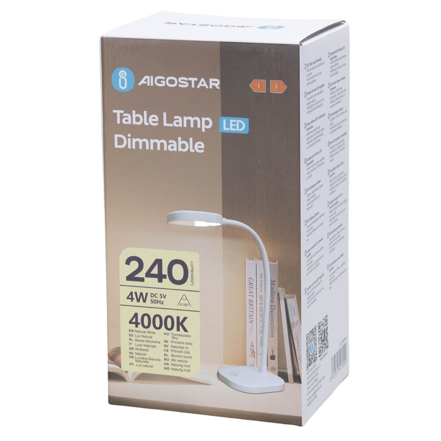 Aigostar - LED pritemdomas stalinis šviestuvas LED/4W/5V 4000K