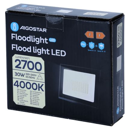 Aigostar - LED prožektorius LED/30W/230V 4000K IP65