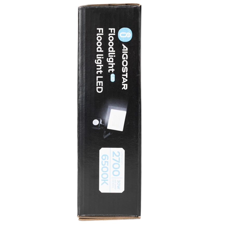 Aigostar - LED prožektorius su judesio jutikliu LED/30W/230V 6500K IP65