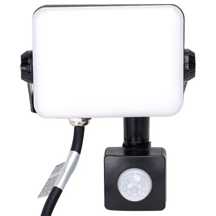 Aigostar - LED prožektorius su jutikliu LED/20W/230V 4000K IP65 juoda