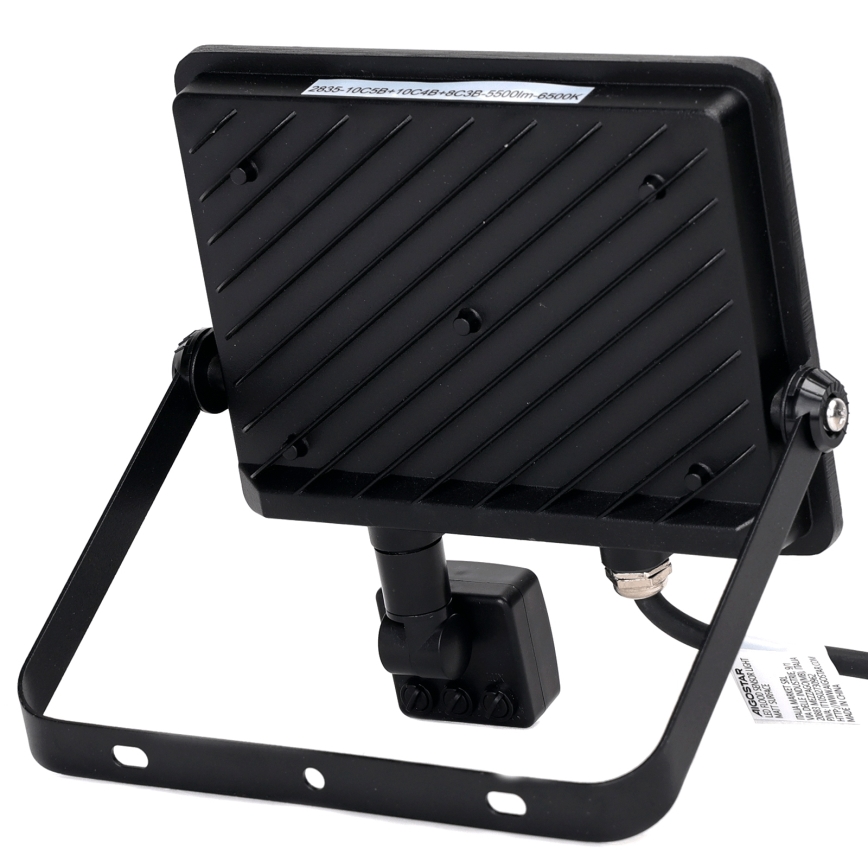 Aigostar - LED prožektorius su jutikliu LED/50W/230V 6500K IP65 juoda