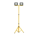 Aigostar - LED prožektorius su stovu 2xLED/30W/230V 6500K IP65 oranžinė/juoda