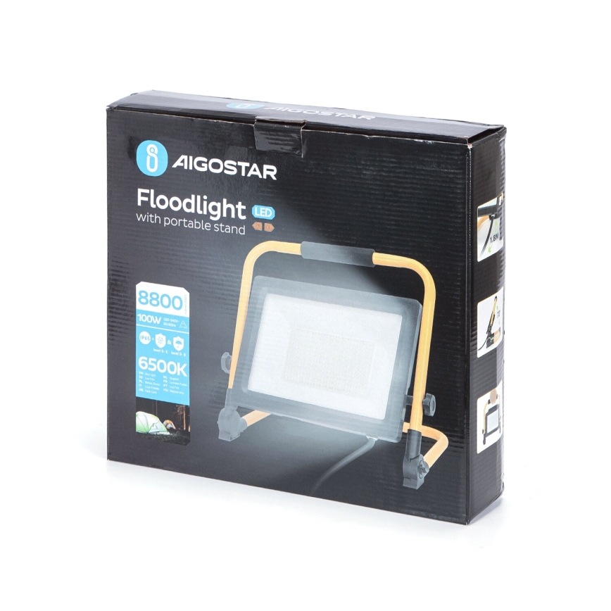 Aigostar - LED Prožektorius su stovu LED/100W/230V 6500K IP65