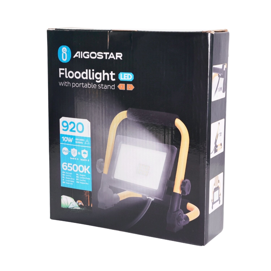 Aigostar - LED Prožektorius su stovu LED/10W/230V 6500K IP65