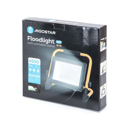 Aigostar - LED Prožektorius su stovu LED/50W/230V 6500K IP65