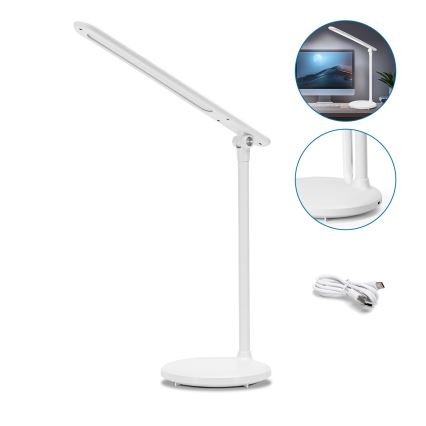 Aigostar - LED reguliuojama įkraunama jutiklinė stalinė lempa LED/3W/5V 2700/4000/6500K 1800 mAh