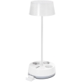 Aigostar - LED Reguliuojama stalo lemputė su lizdais ir USB LED/4,6W/230V 3000/4000/6500K balta