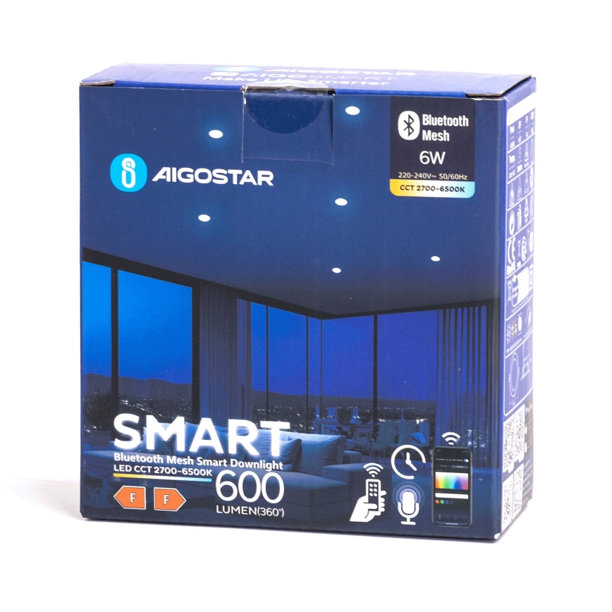 Aigostar - LED Lauko įleidžiamas šviestuvas MESH LED/6W/230V 2700-6500K IP44 baltas
