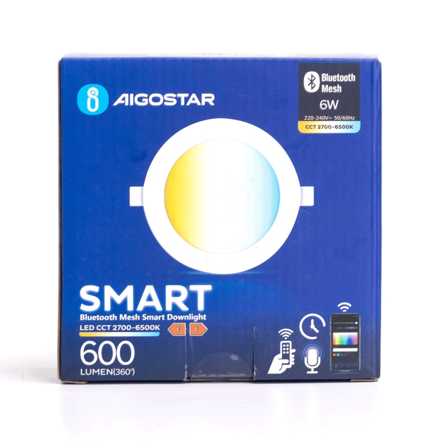 Aigostar - LED Lauko įleidžiamas šviestuvas MESH LED/6W/230V 2700-6500K IP44 baltas