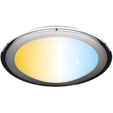 Aigostar - LED Reguliuojamas lubinis šviestuvas LED/60W/230V 2700-6500K 52,7 cm chromas + nuotolinio valdymo pultas