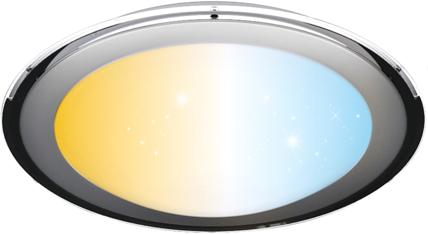 Aigostar - LED Reguliuojamas lubinis šviestuvas LED/60W/230V 2700-6500K 52,7 cm chromas + nuotolinio valdymo pultas